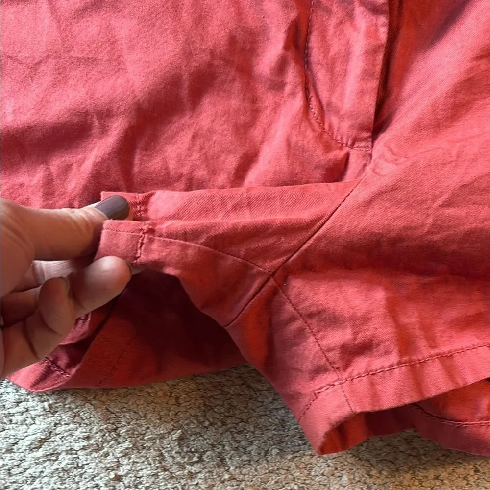 J. Crew 100% Cotton Red Chino Shorts Casual Summer Style
